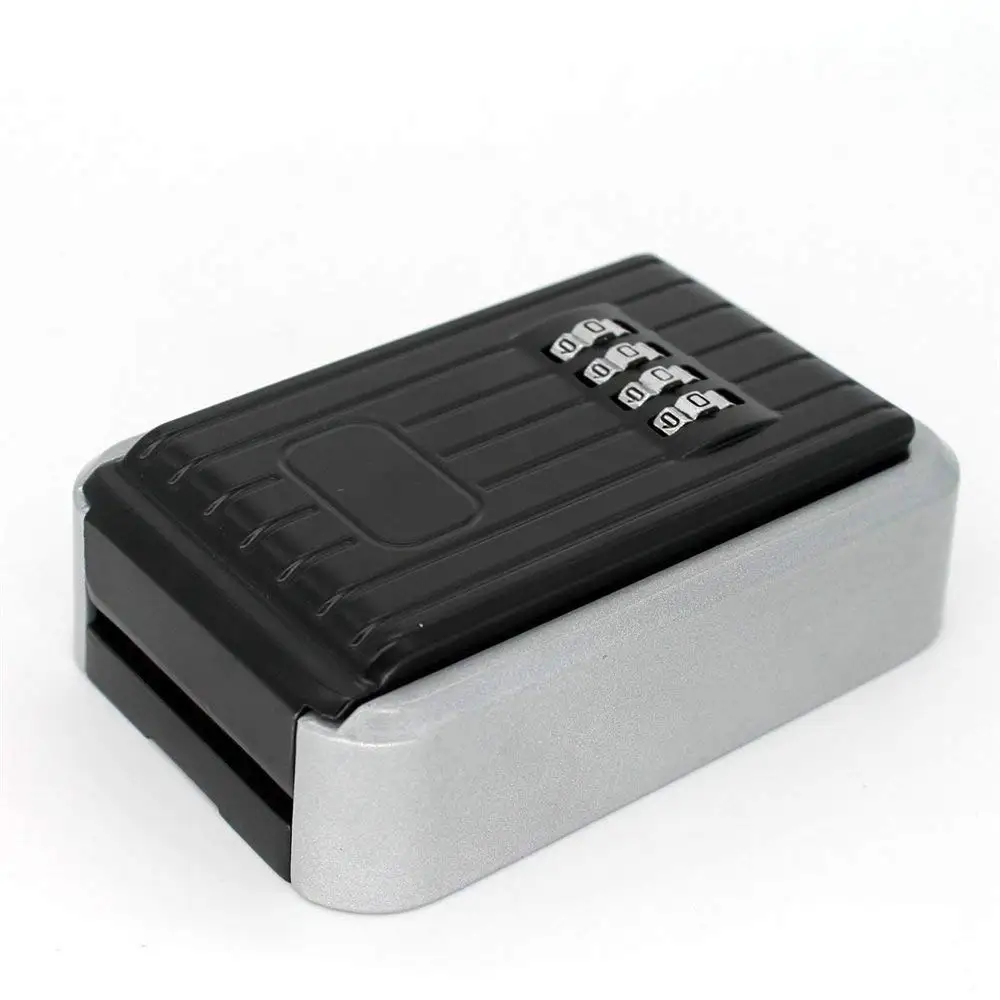 [new-ccdd】-lock-box-4-digit-combination-waterproof-box-aluminum-alloy-weather-resistant-key-hider-with-resettable-code-key-stora