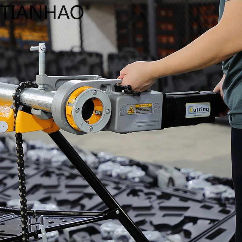 2-inch small handheld electric threading machine Portable galvanized water pipe stainless steel pipe tapping machine SQ30-2C