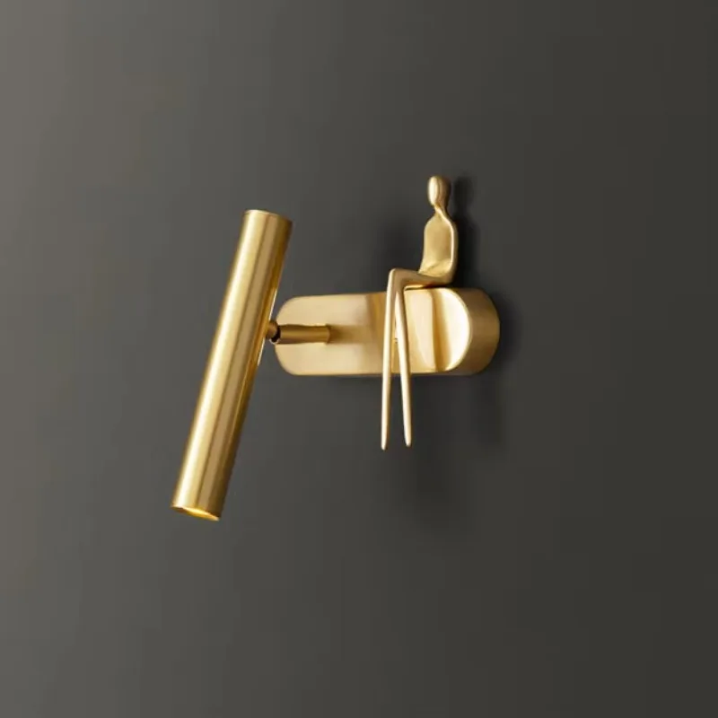 

Modern Simple Bedroom Bedside Creative Light Emitting Diode Wall Light Nordic Style Living Room Background Wall Spotlight Design