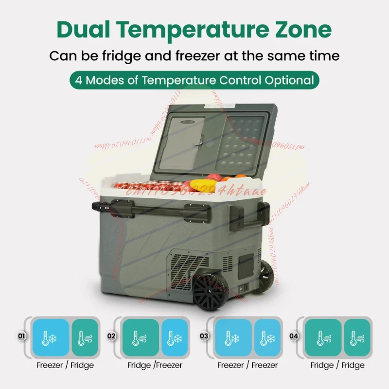Alpicool EZGW 40L 50L 60L Car Refrigerator Portable Compressor Cooler 12/24V DC 100-240V AC Mini Fridge Freezer for Camping BBQ
