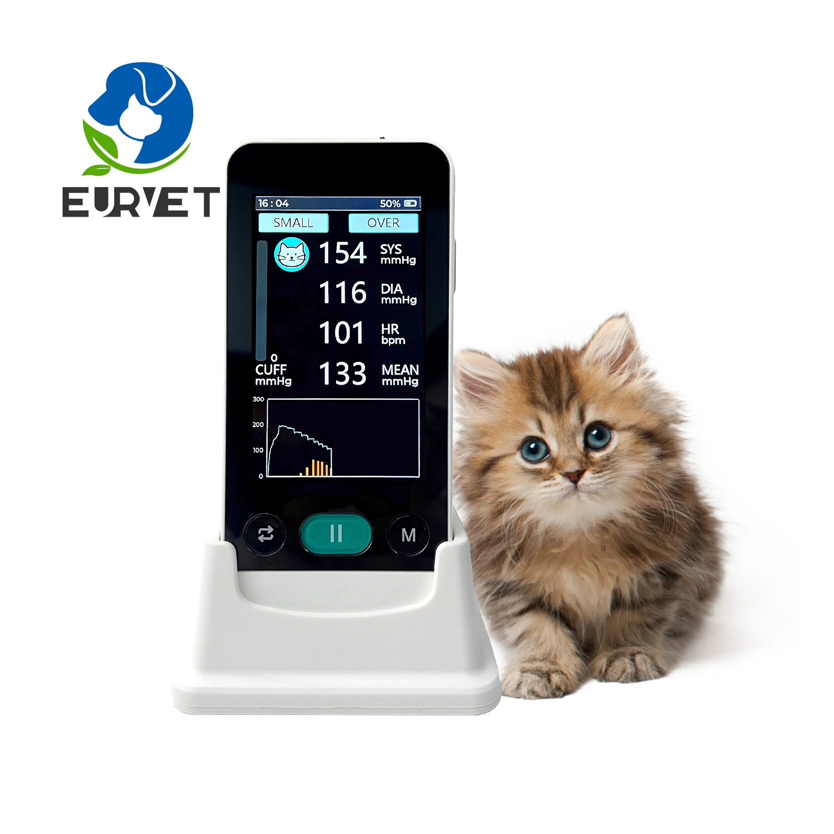 EUR VET Most Popular Veterinary Equipment Digital Blood Pressure Monitor Animal Vital Signs Monitor Health Monitoring