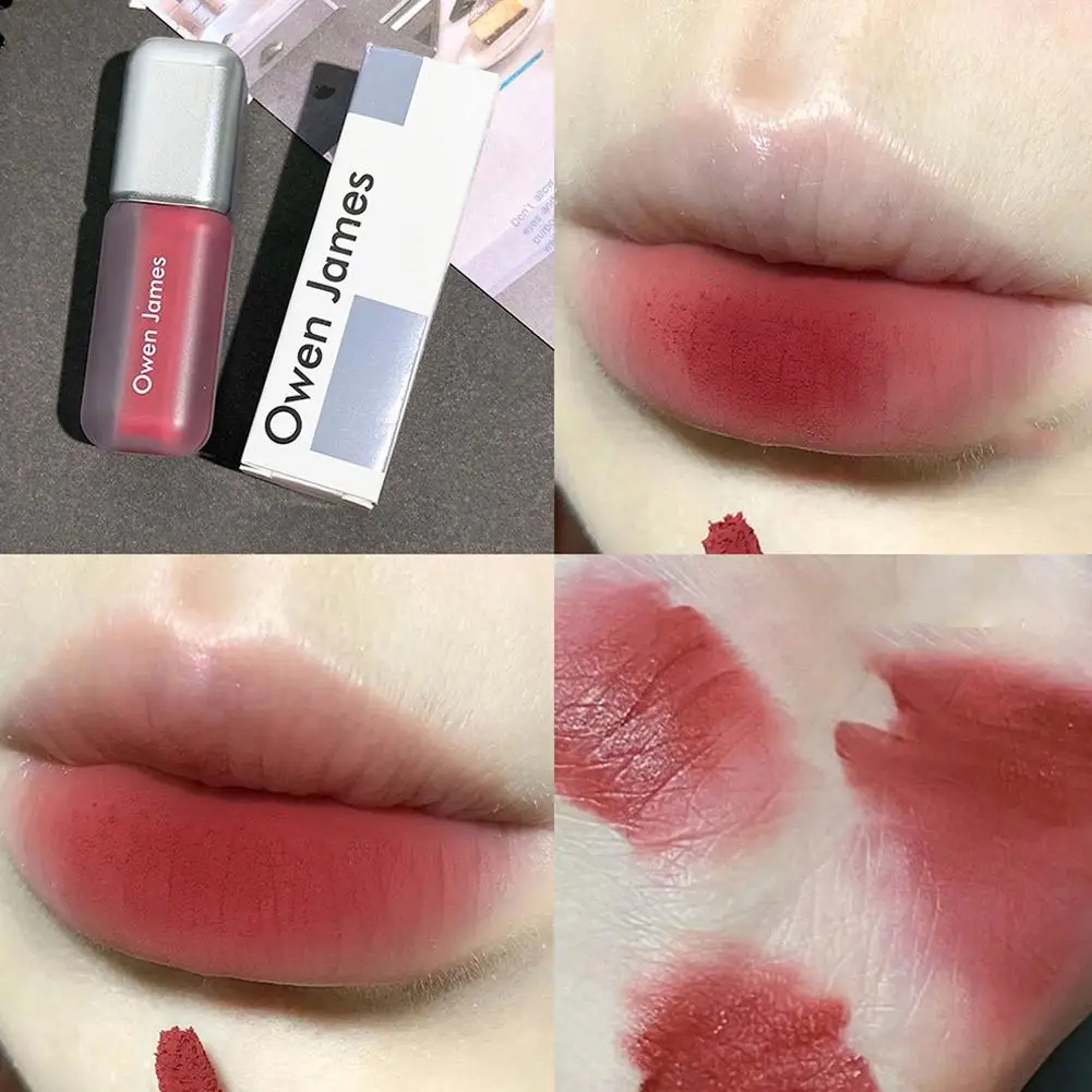 Szminka Nude Velvet Matte Długotrwała Wodoodporna Nieprzywierająca do Kubka Makijaż Błyszczyk do Ust Konturówka do Ust Kosmetyki dla Kobiet