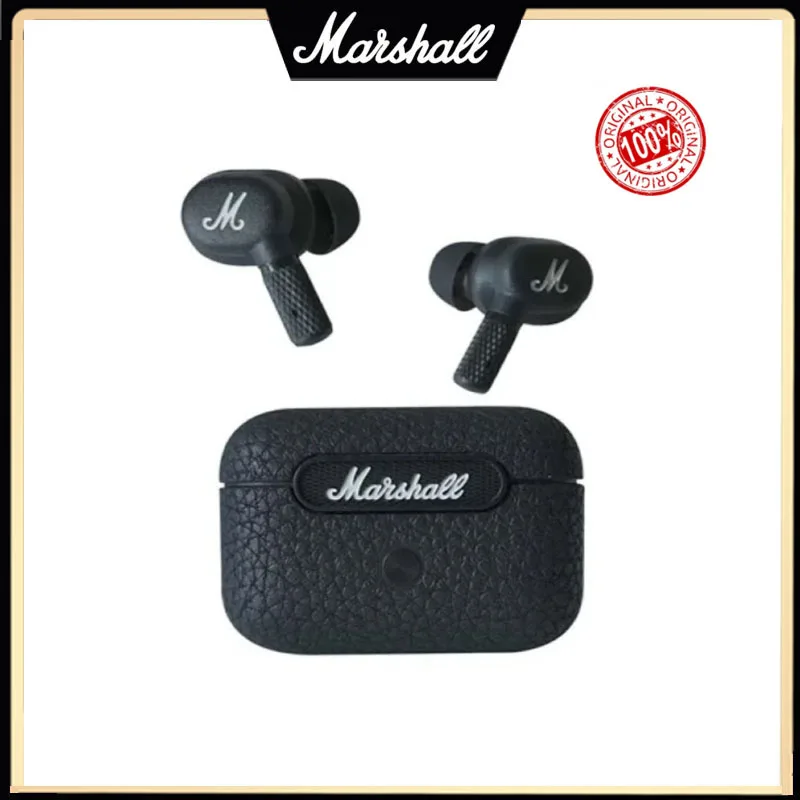 Marshall MOTIF ANC Bluetooth Earphones Active Noise Reduction Headphone True Wireless In-Ear IPX5 Waterproof Running 5.2 Headset