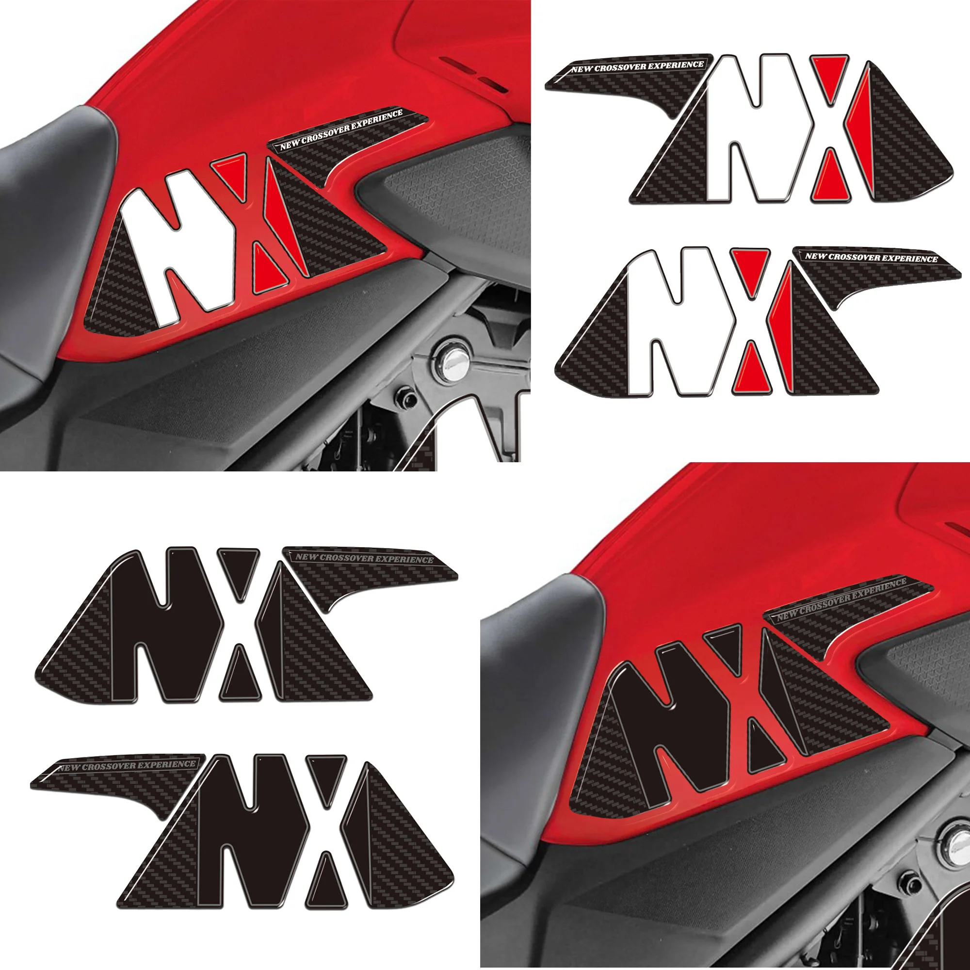 Motorcycle 3d Stickers Knee Protector Gas Fuel Oil Tank Pad Grips decals For Honda NX500 NX 500 2024-2025