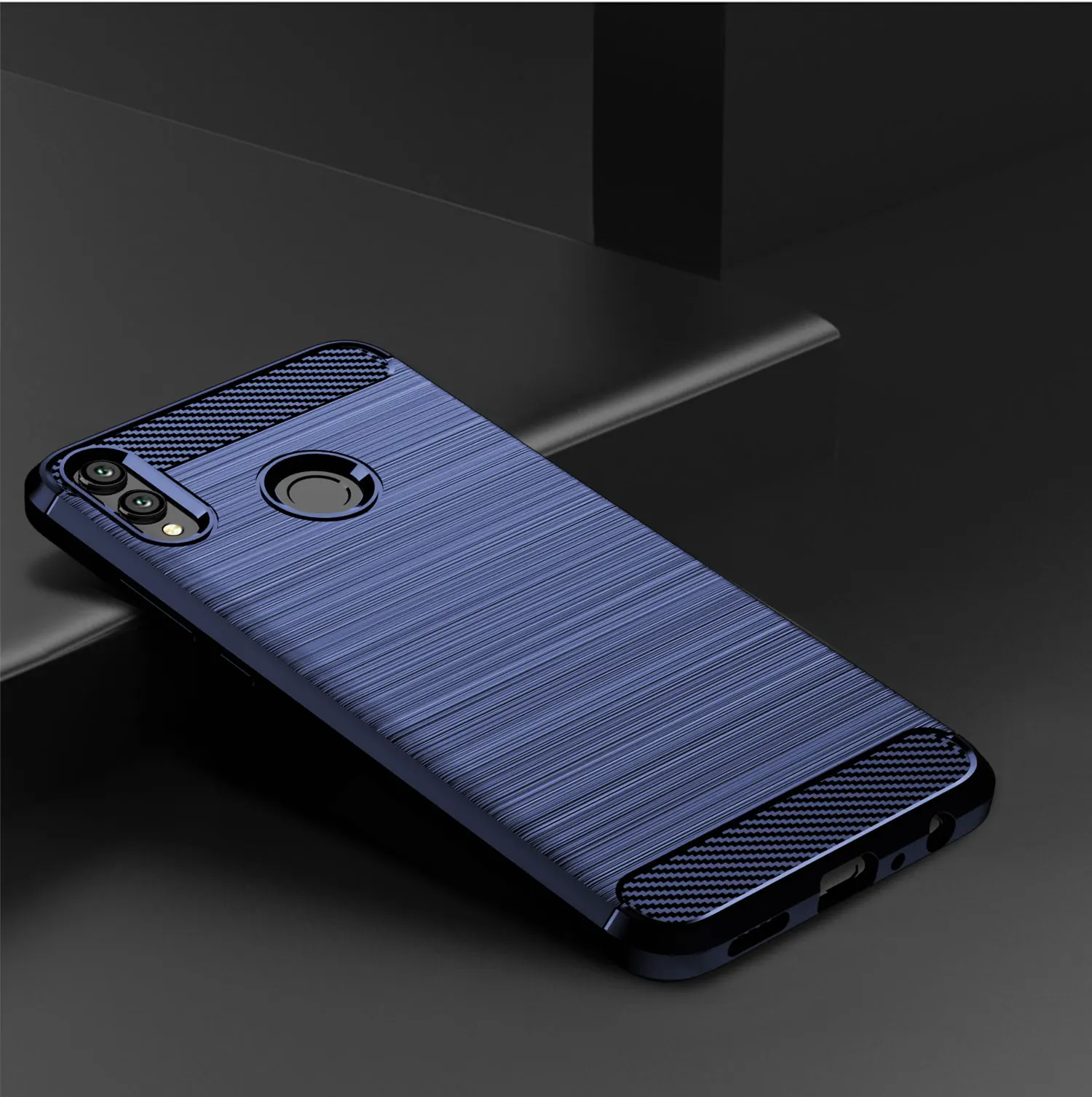 Soft Silicone Phone Cover for Honor 8X Max 8s y max Shockproof Carbon Fiber Cases for honor 8 lite 8x Luxury Matte Case