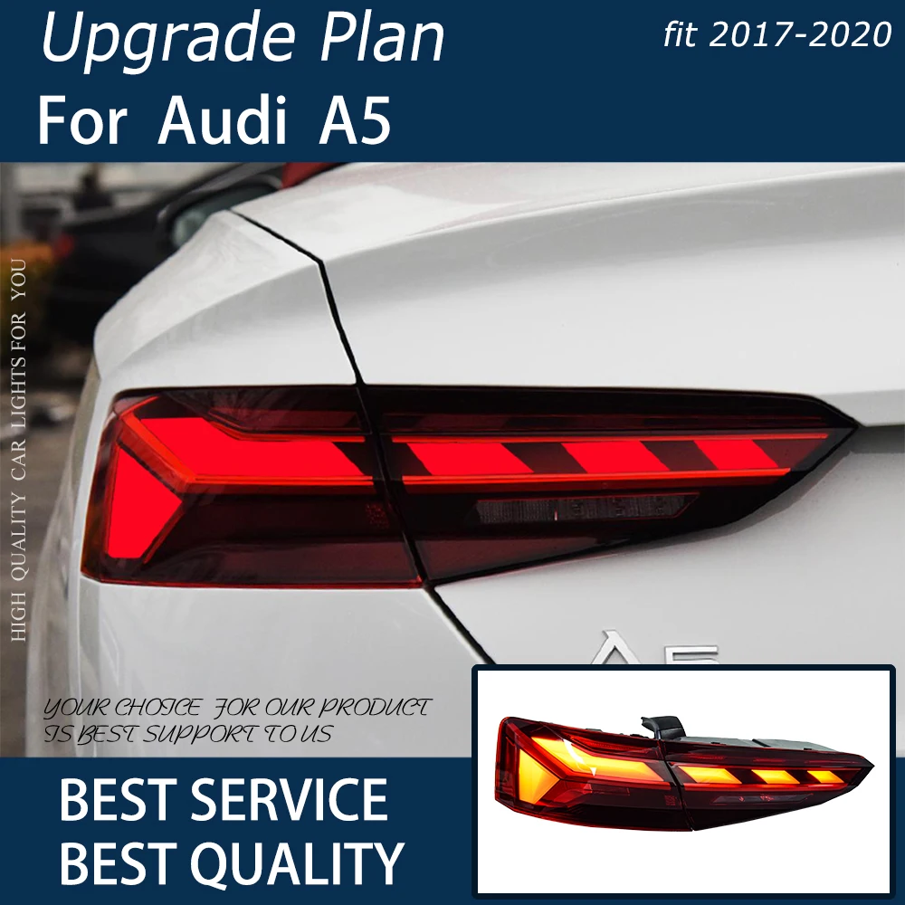 Car Lights for Audi A5 2017-2020 LED Auto Taillight  Assembly Upgrade Newest Style Design Dynamic Signal Lamp Tool Accessories