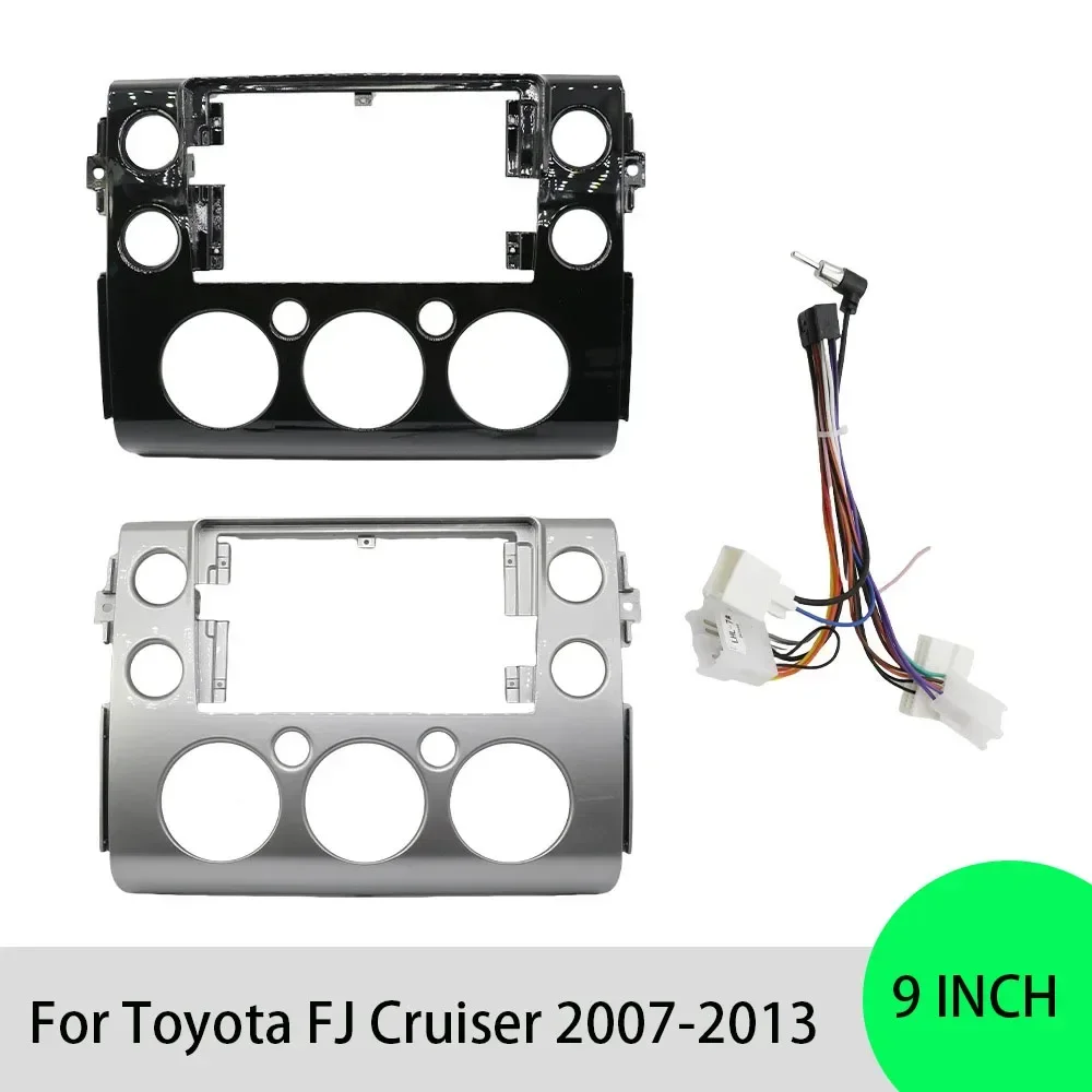 

For Toyota FJ Cruiser 2007-2013 9 Inch Car Radio Fascias Android GPS MP5 Stereo Player 2 Din Head Unit Panel Dash Frame Installa