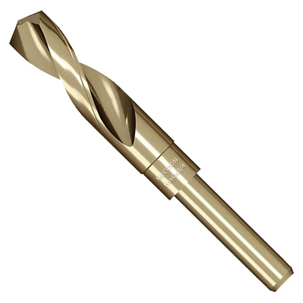

Cobalt Drill Bit 3/4" M35 HSS Reduced Shank Twist Bit for Metal, Stainless Steel, Cast Iron