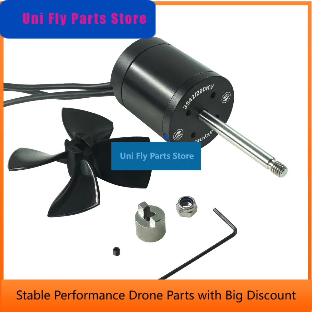 UniFlyFlipsky 3542 Brushless DC Motor 290KV With Propeller Waterproof Durable E-Motor For Underwater Robot Lifeboat Eboat Efoil