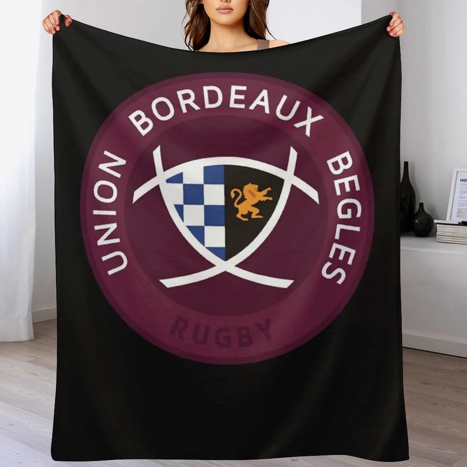 

Copy of Funny UNIONN BORDEAUX BEGLES shirt Throw Blanket