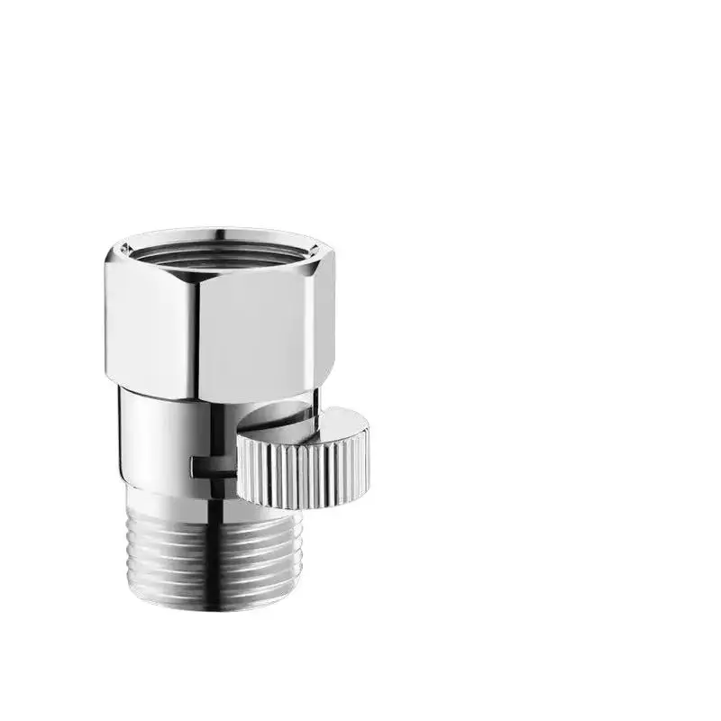 Bathroom Shower Brass Junction Water Flow Control Valve Straight Through Shut -off Angle Valve Bathroom Water Tap Accessory