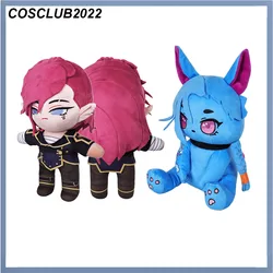 LoL Cosplay Adult Kids Children Caitlyn Vi Plush Plushies Gift Cartoon Anime Fantasy Soft Stuffed Mascot Figurine Xmas Birthday