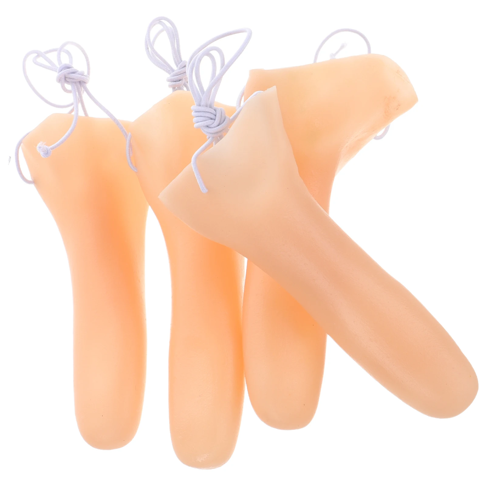

4 Pcs Long Nose Toys Props Stage Clown Witch Fake Witches Costume Vinyl Big for Party