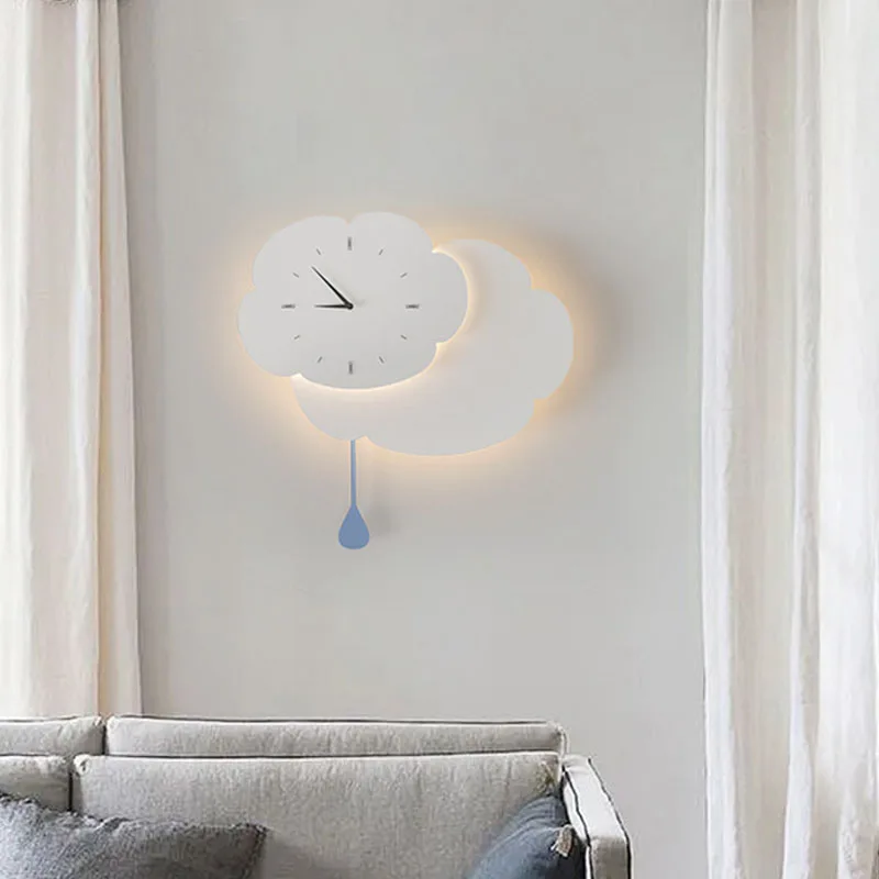 Applique Murale LED en Forme de Nuage, Moderne et Créatif, Luminaire Décoratif d'Nik, Idéal pour une Chambre à Coucher, un Salon ou un oral et