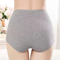 3Pcs Women's Panties High Waist Cotton Underwear Girls Briefs Print Floral Underwear Soft Underpants Sexy Lingeries for Women 3