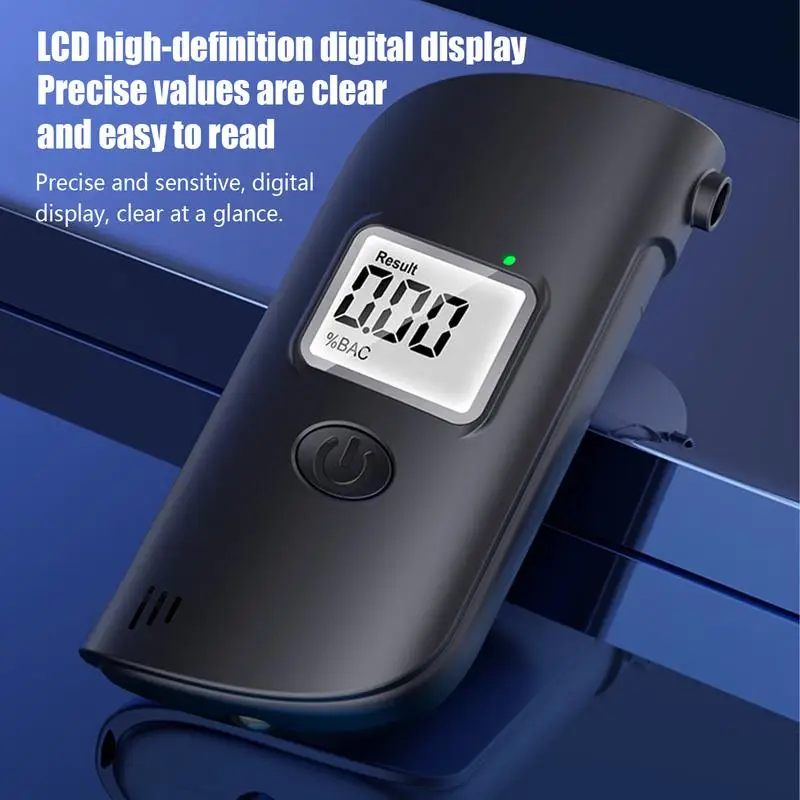 

Breathalyzers for Alcohol High-Accuracy Professional Alcohol Tester High-Accuracy Portable Measuring Device with Light