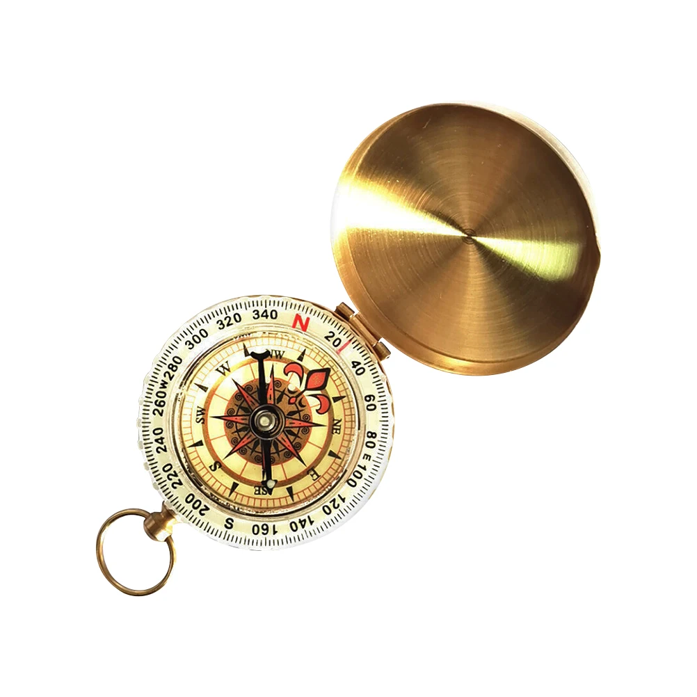 

Retro Compass Pendant Multi-Function Small Hiking Survival Camping Compass Portable Durable Outdoor Accessory Practical Gift