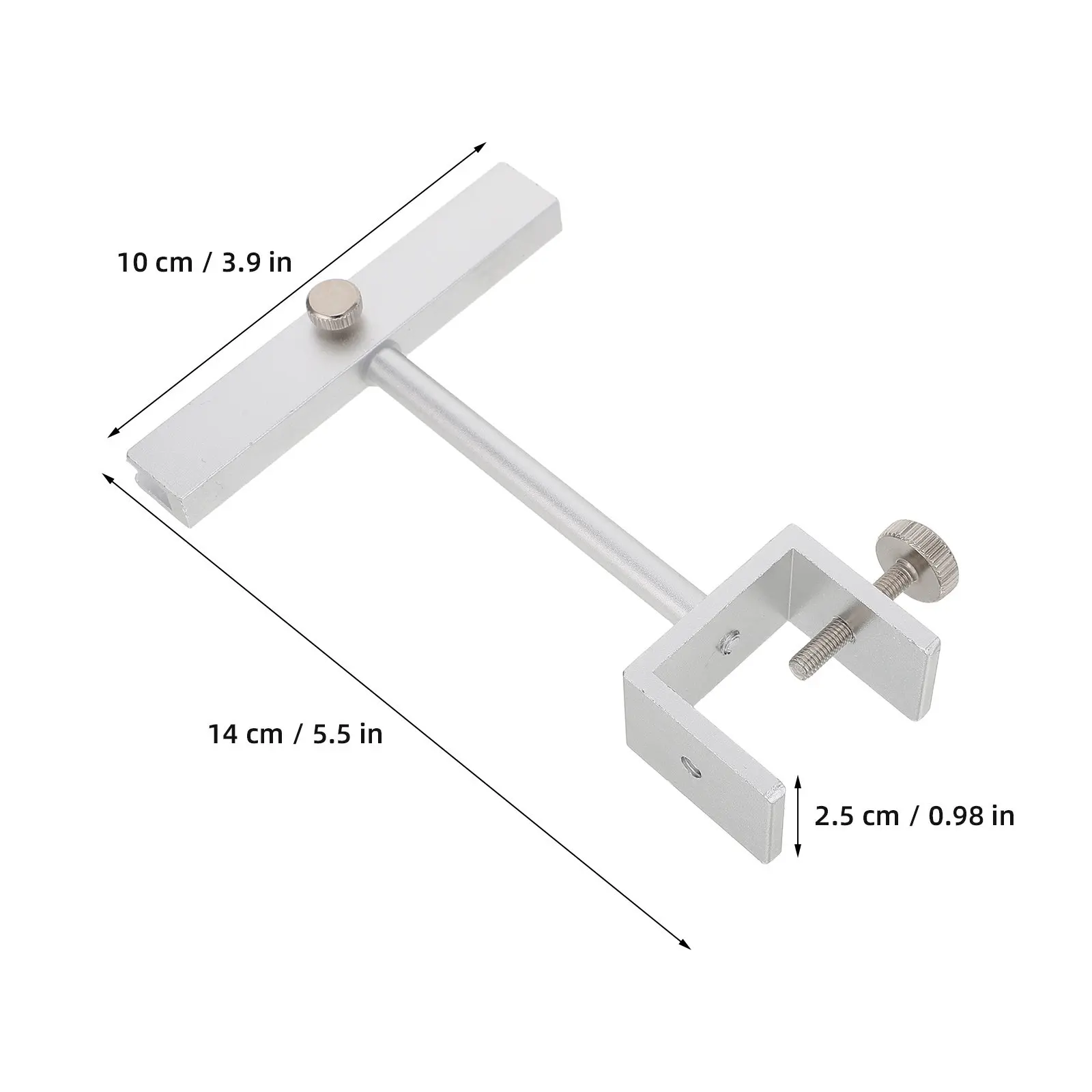 Aluminum Alloy Sign Holder Clamp Clip on Adjustable for Clothing Price Tags Vendor Booth Store Advertising Supplies Silver view 5
