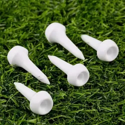 100Pcs/lot 35MM Resistant Durable Unbreakable Golf Tee Bulk Plastic Golf Pegs White