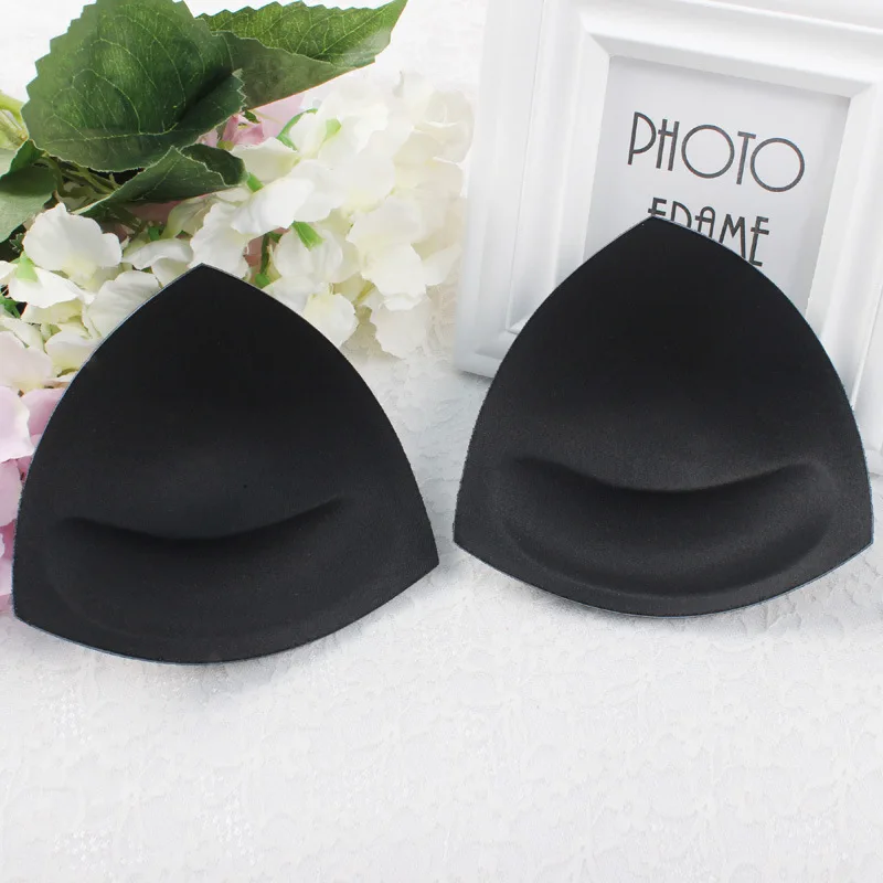 10Pairs Sponge Push Up Triangle Bra Pads for Women Invisible Insert Swimsuit Bikini Breast Enhancers Chest Cup Pads Accessories