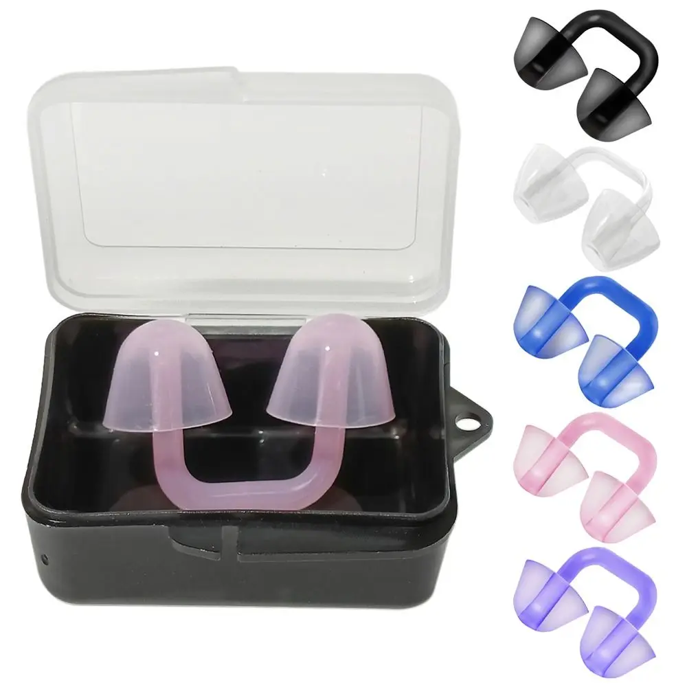 Soft Silicone Swimming Nose Clip Reusable Prevent Choking Waterproof Nose Plug Multicolor Safety Gear Swim Nose Protector