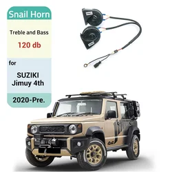 Car Snail Horn Speakers Tweeter High Bass Waterproof Whistle For Suzuki Jimny 4th 2019-2025