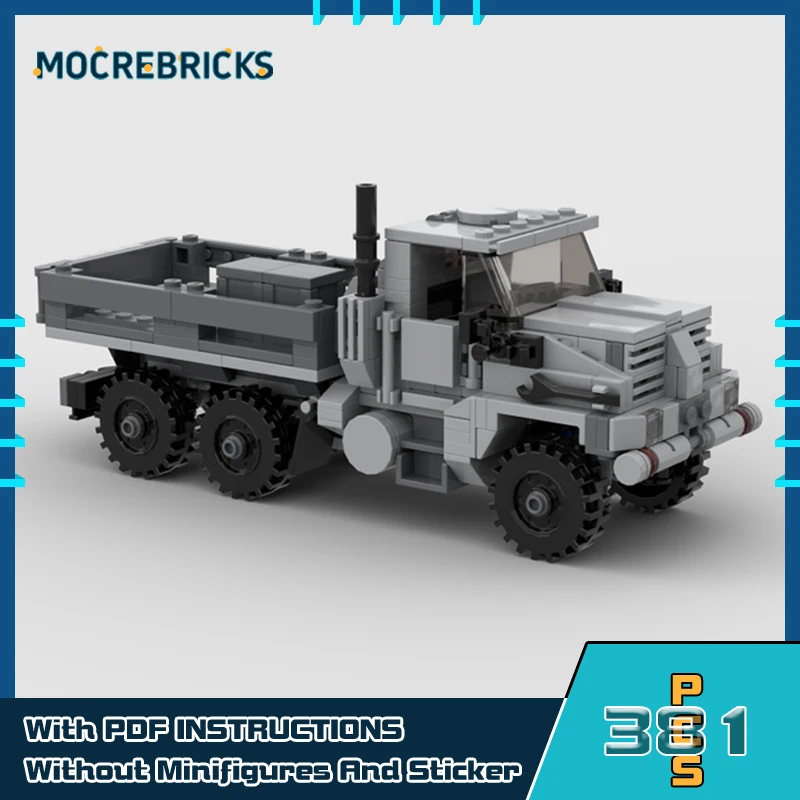 MOC-132958 7 Ton Military Truck Building Block Model High-Tech Small Particle Assembly Model Bricks Toys Children's Puzzle Gifts