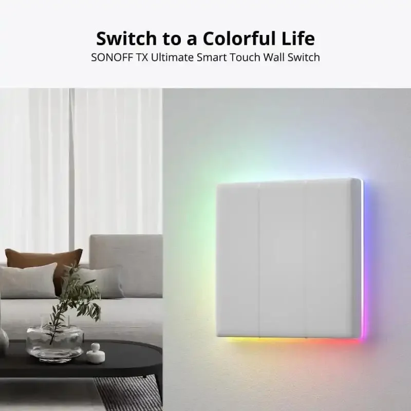 SONOFF TX Ultimate Smart Wall Switch Full Touch Access LED Light Edge Multi-Sensory EWeLink Remote Control Via Alexa Google Home