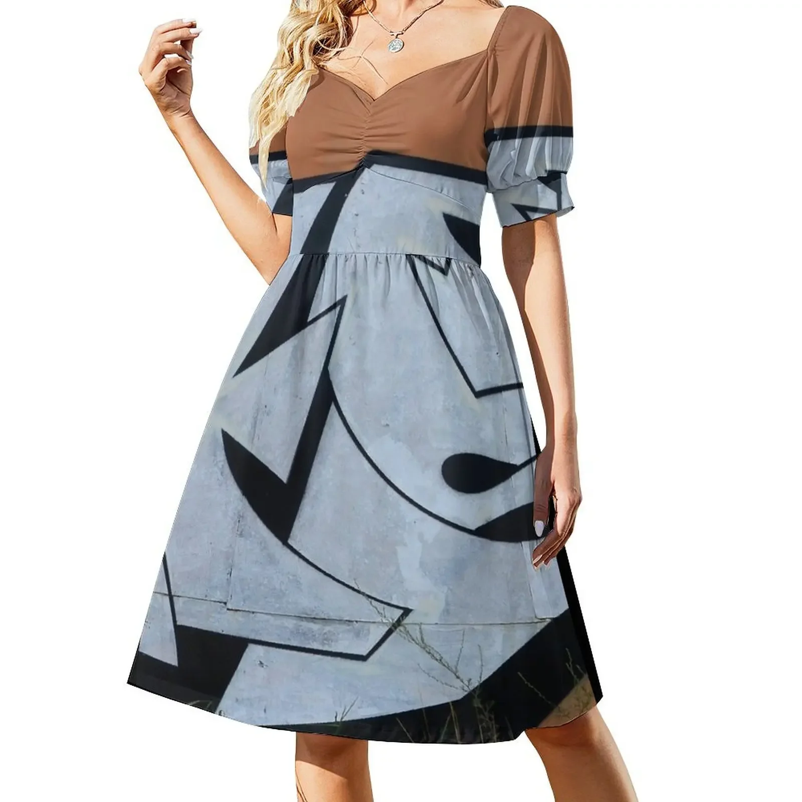 

Street art Short-Sleeved Dress women clothes dress for women 2025 Woman's evening dress summer woman 2025