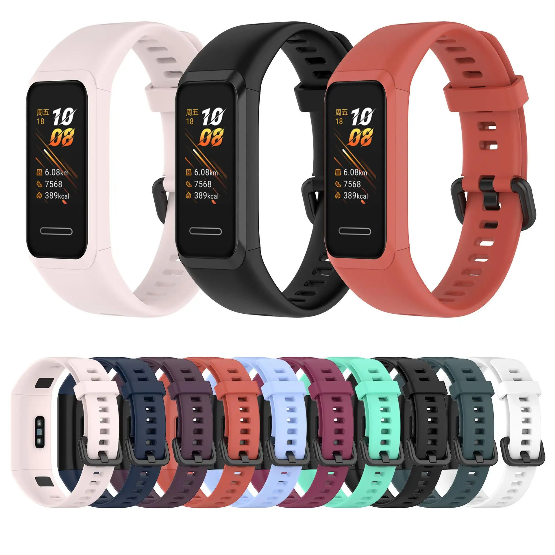 Sports Strap For HUAWEI Band 4 Smart Bracelet Original Adjustable Silicone Bracelet For Huawei Honor Band 5i Correa