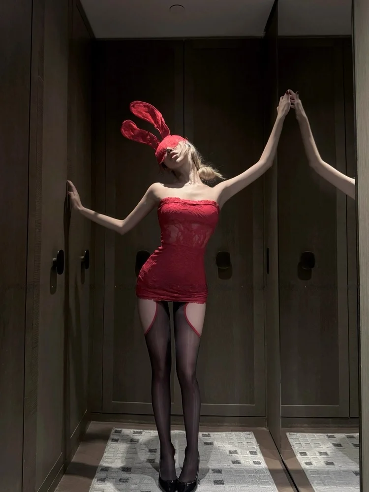 

Новинка 2026: Красное кружевное платье-комбинация для подружки невесты на одно плечо, облегающее, с завышенной талией, из полиэстера, для женщин