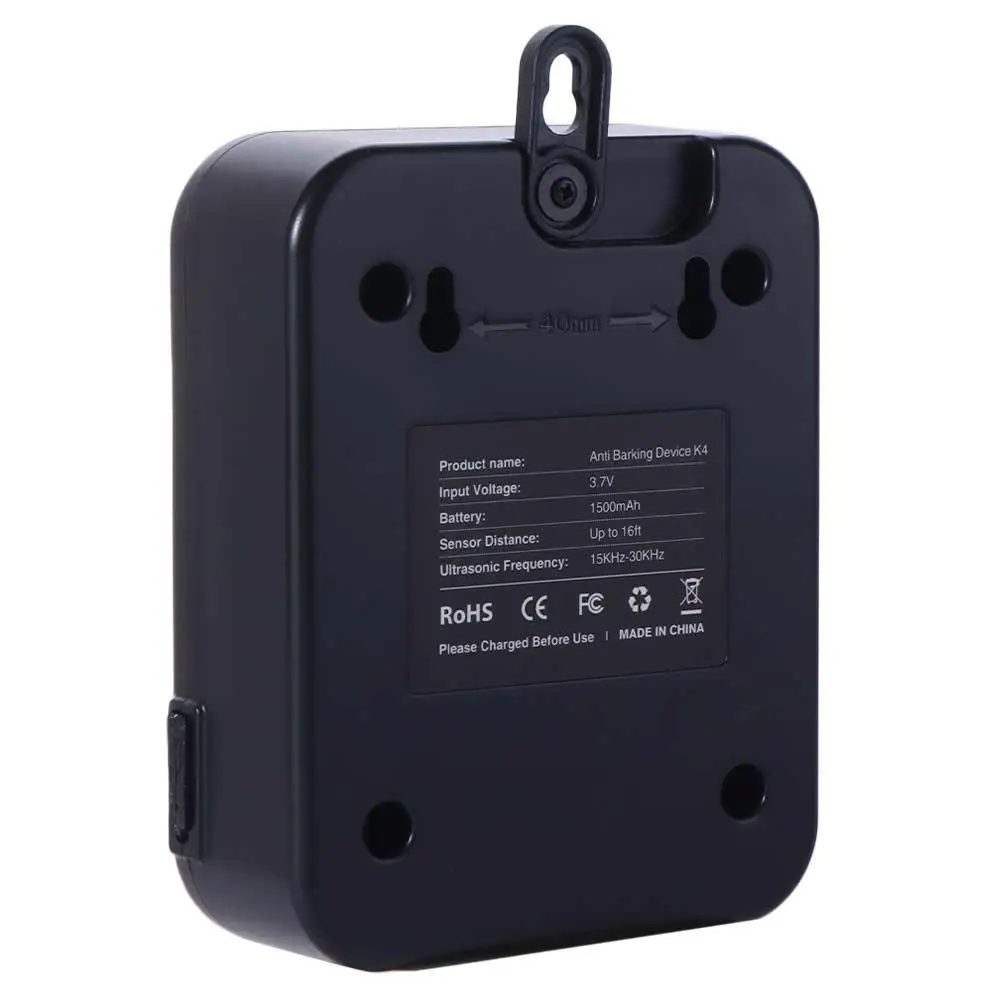 

Ultrasonic K4 Ultrasonic Anti Bark Device Intelligent 3 Levels Pet Dog Anti Barking Control Rechargeable Waterproof