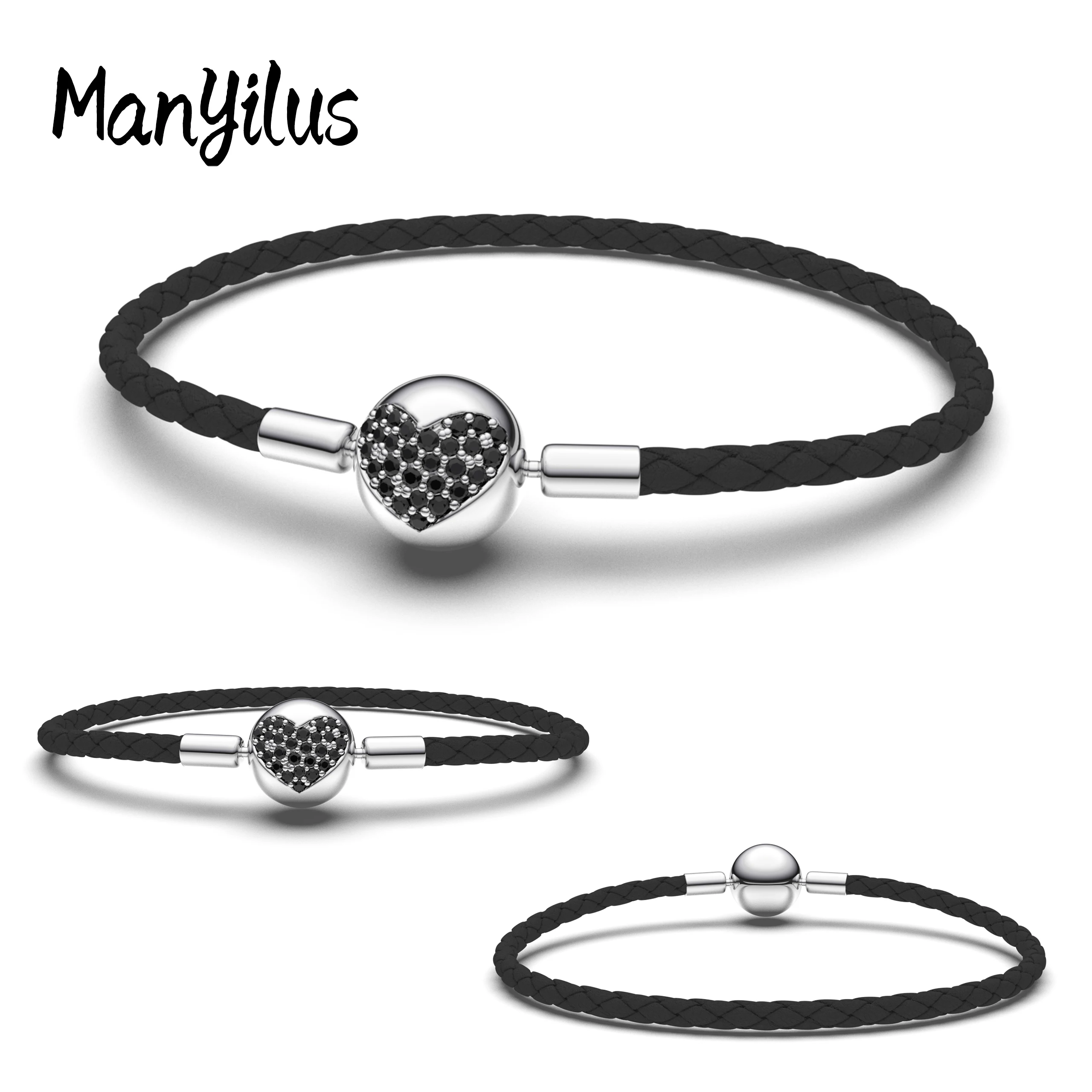 

Manyilus Pulseras Bracelet Fashion Jewelry All for 1 Real Croc Charms Silver 925 Original 925 Beads Woman Charms Pendant Charm