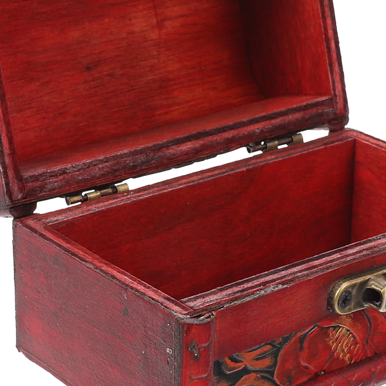 

Wooden Jewelry Chest Style Large Capacity Treasure Box Storage Chest Decorative Organizer Trinket