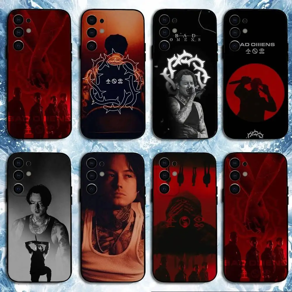 

B-Bad O-Omens N-Noah Phone Case For Samsung S25,S24,S23,S22,S21,S20,Plus,Fe,Lite,Others Black Cover