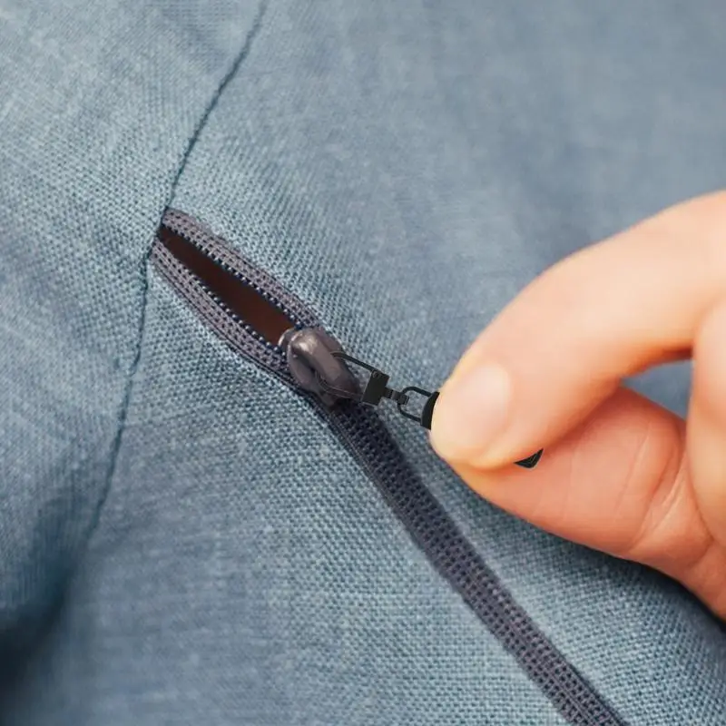 Набор для замены головки молнии из 12 металлических съемников головки молнии, инструмент для быстрой ремонта, 3 разных размеров, замена застежки-молнии для начинающих