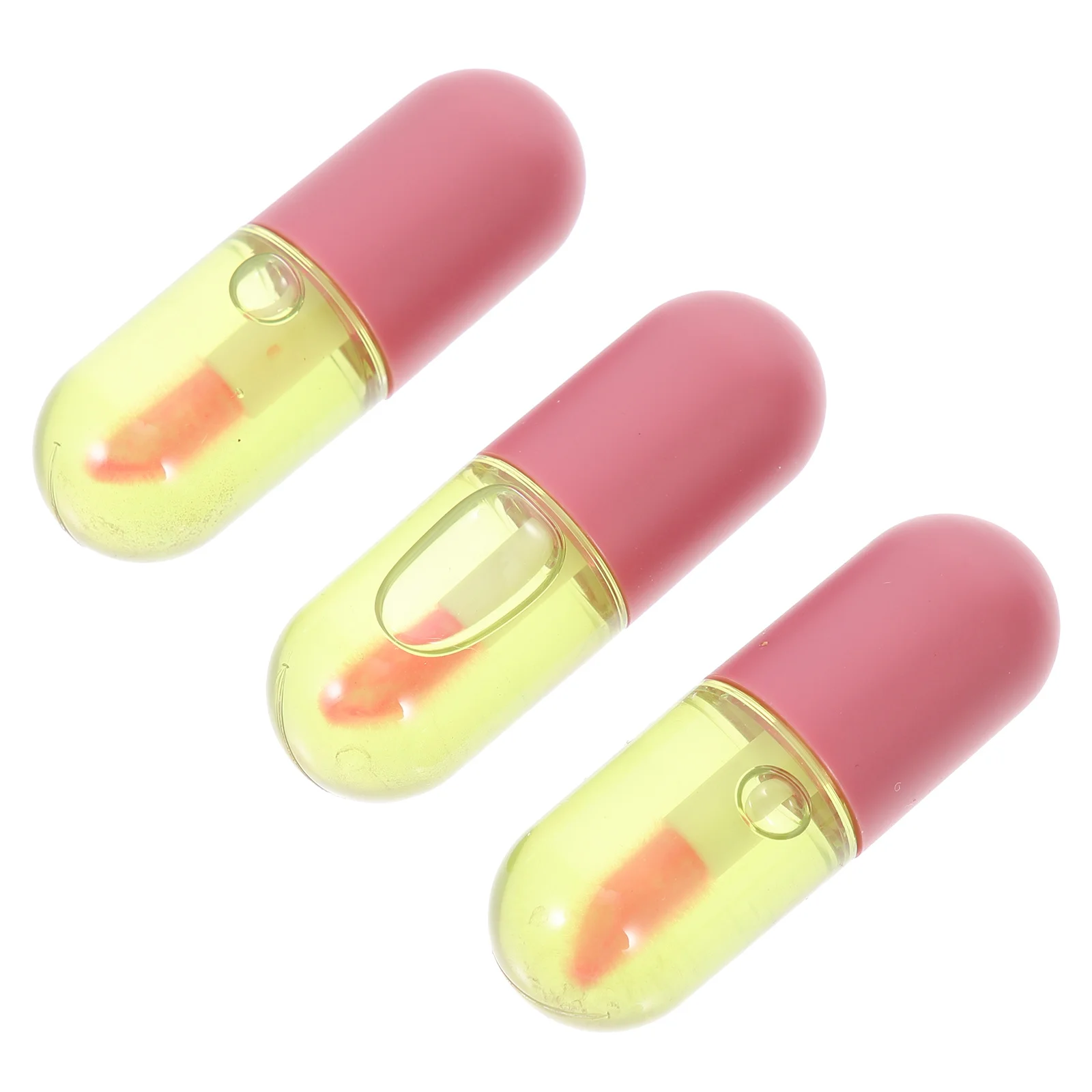 

3Pcs Color Changing Lip Oils Nourishing Moisturizing Lip Care Glosses Lightweight Portable for Dry Chapped Lips