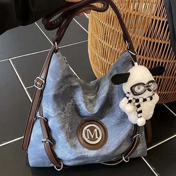 2025 New Women's Large Capacity Tote Bag, Chic Adjustable Strap Crossbody Purse, Versatile Shoulder Bag for Work & Daily Commute