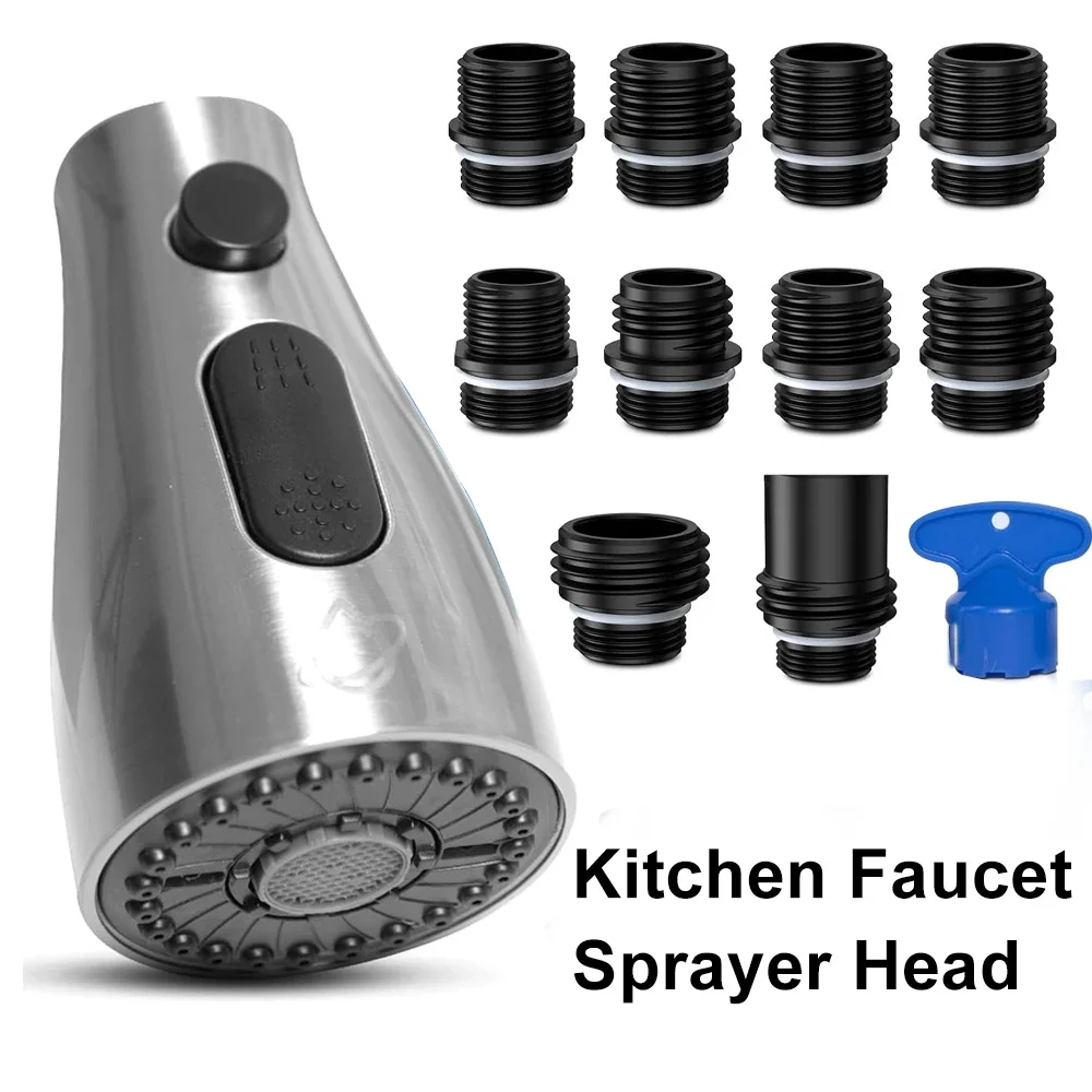 

Kitchen Faucet Head Replacement 3 Modes Faucet Sprayer 9 Nozzles Sprayer Water Saving Shower Bathroom Basin Sink Tap Replacement