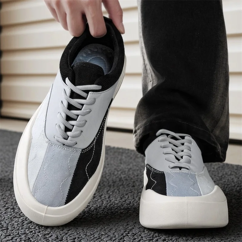 

Men's Shoes Casual Flats Canvas Sneakers Women Outdoor Solid Color Shallow Sports Shoes Tennis Footwear Lace Up Vulcanize Shoes