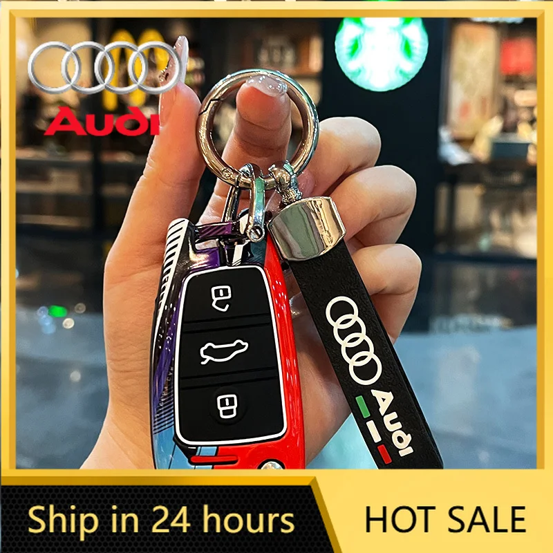 

Защитный чехол для ключа автомобиля 2026 Hot Car Raceway для Audi C5 C6 R8 A1 A3 A4 A5 A6 A7 Q3 Q5 Q7 S6 B6 B7 B8 8P 8V 8L TT RS RS3