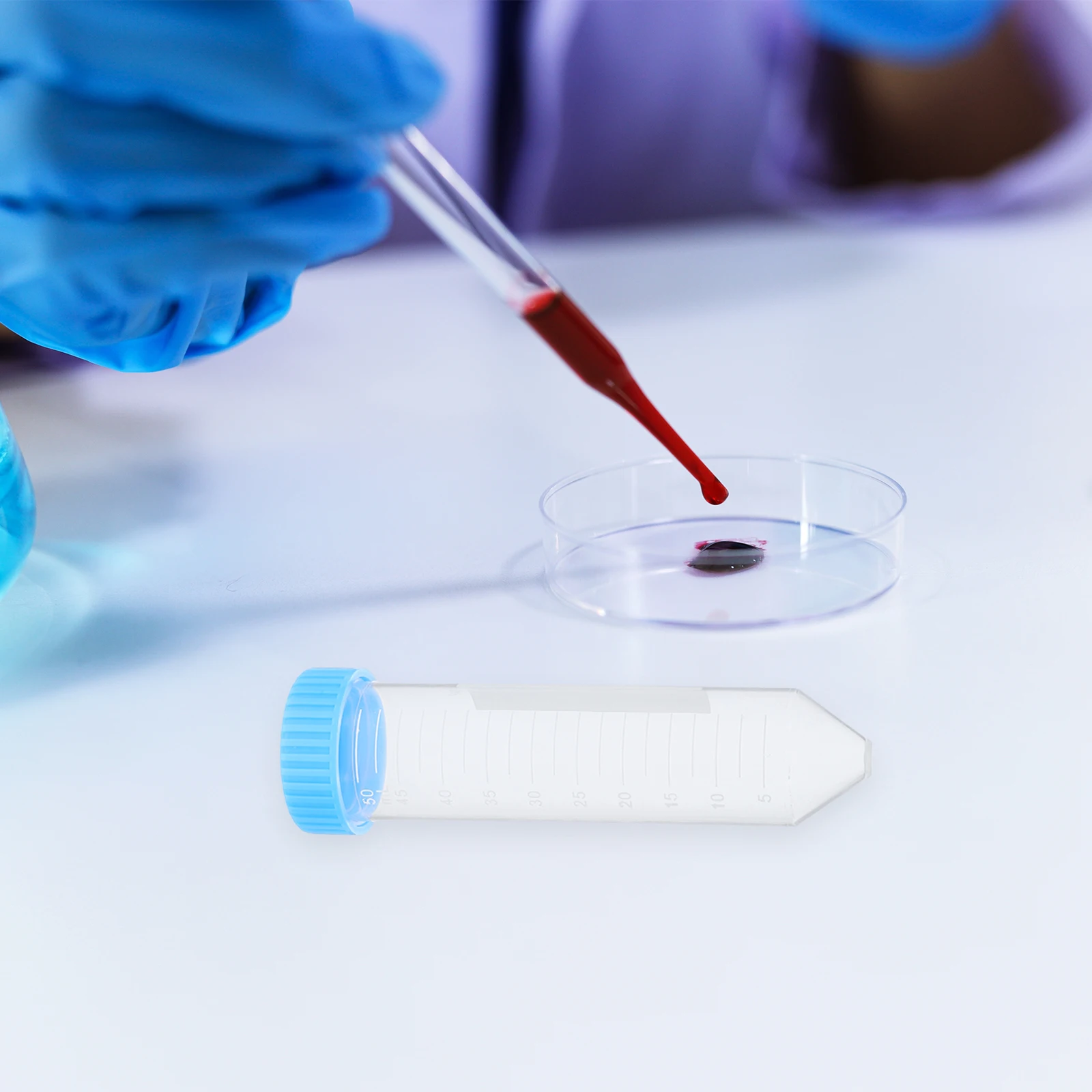 50pcs Tubes 50ml Capacity Smooth Wall High Transparency Accurate Scale Leak Proof Lid Laboratory Supplies Test Tube