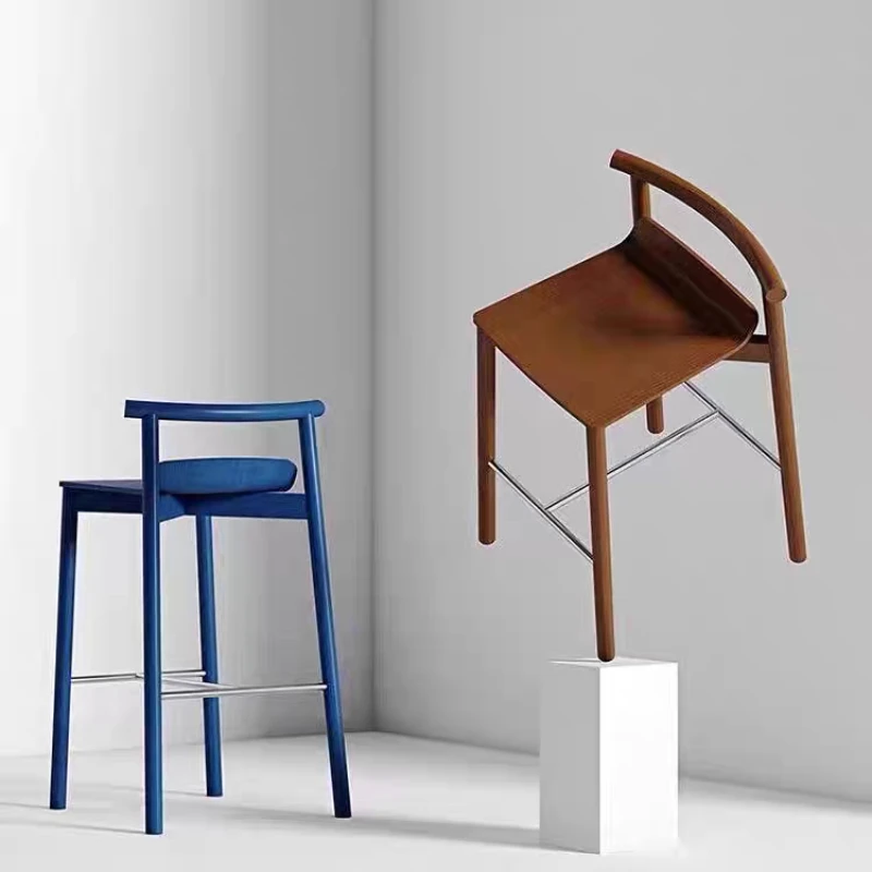 /High Reception Bar Chairs Designer Nordic Counter Single Relax Bar Chairs Lounge Creative Waiting Restaurante Muebles Furniture