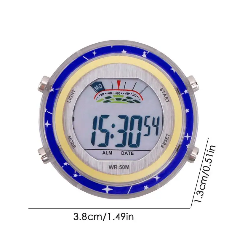 Universal Motorcycle Clocks Waterproof Luminous Motorcycle Handlebar Watch Lightweight Bike Aluminum Clock for Motor Scooter ATV