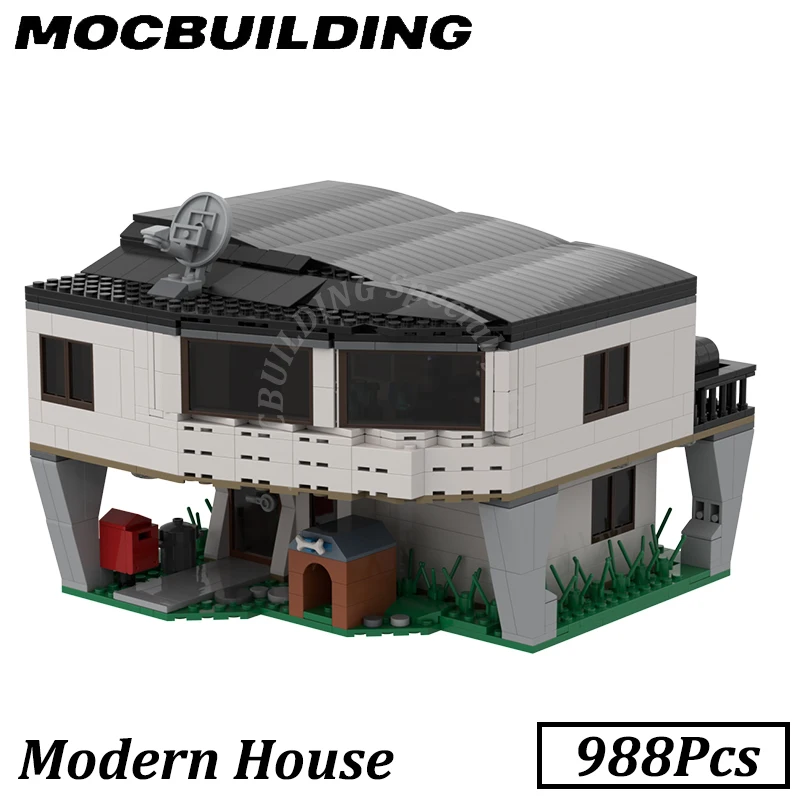 

Modern House Home City Street View Model MOC Building Modular Bricks Display Construction Toys Birthday Gifts Christmas Present