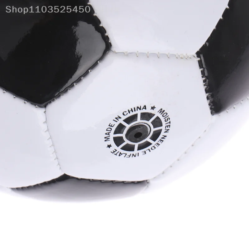 Ballon de football en PVC pour enfants, taille 2, noir et blanc, classique, entraînement, ike, 1 pièce