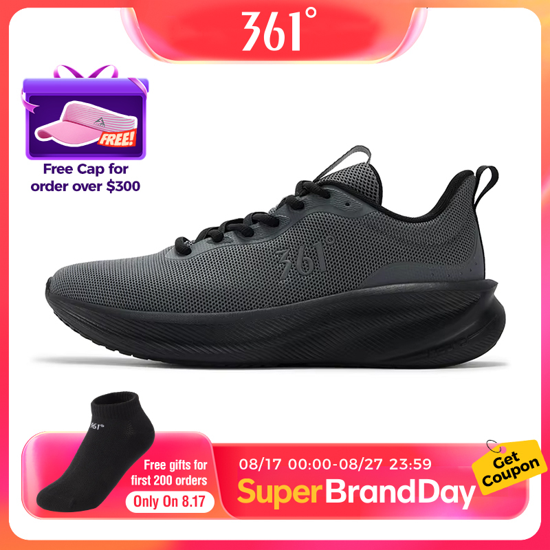  361 Degrees Fengye 5.0 Running Shoes Lightweight Wear Resistant Shock Absorb Breathable Soft Soled Male Sneakers 672542210F 