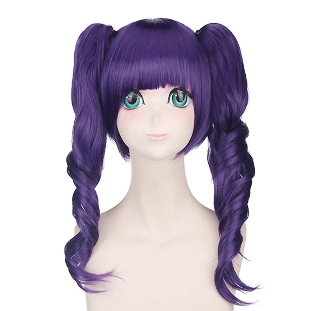 Perruque de Cosplay à l'eau de javel Kyoraku Shunsui, cheveux bouclés, fleur de ciel, os sauvage, Anime pour hommes et femmes