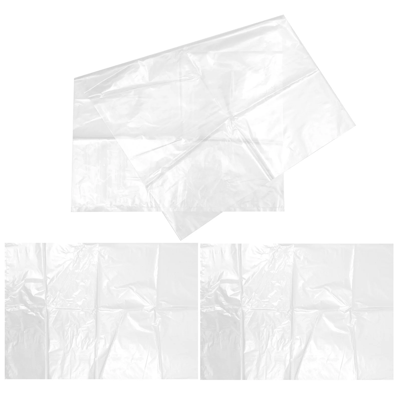 

3Pcs Transparent Large Plastic Bag Thickened Furniture Cover Protector for Home Moving Storage Outdoor Furniture Cover
