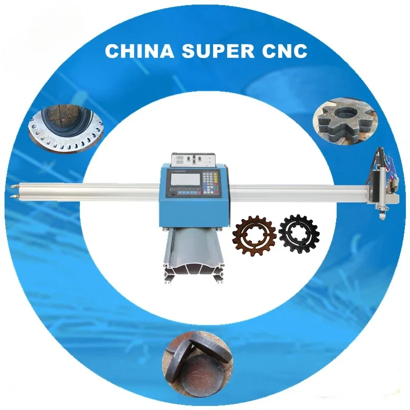 

China Supercnc Small Portable Light 6mm-25mm Metal Sheet Iron Portable Plasma Gas Cutting Machine